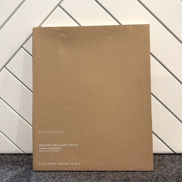 Pottery Barn Wood Gallery Oversized Mat Frame 8x10 in Espresso Brown New In Box! - Picture 4 of 14